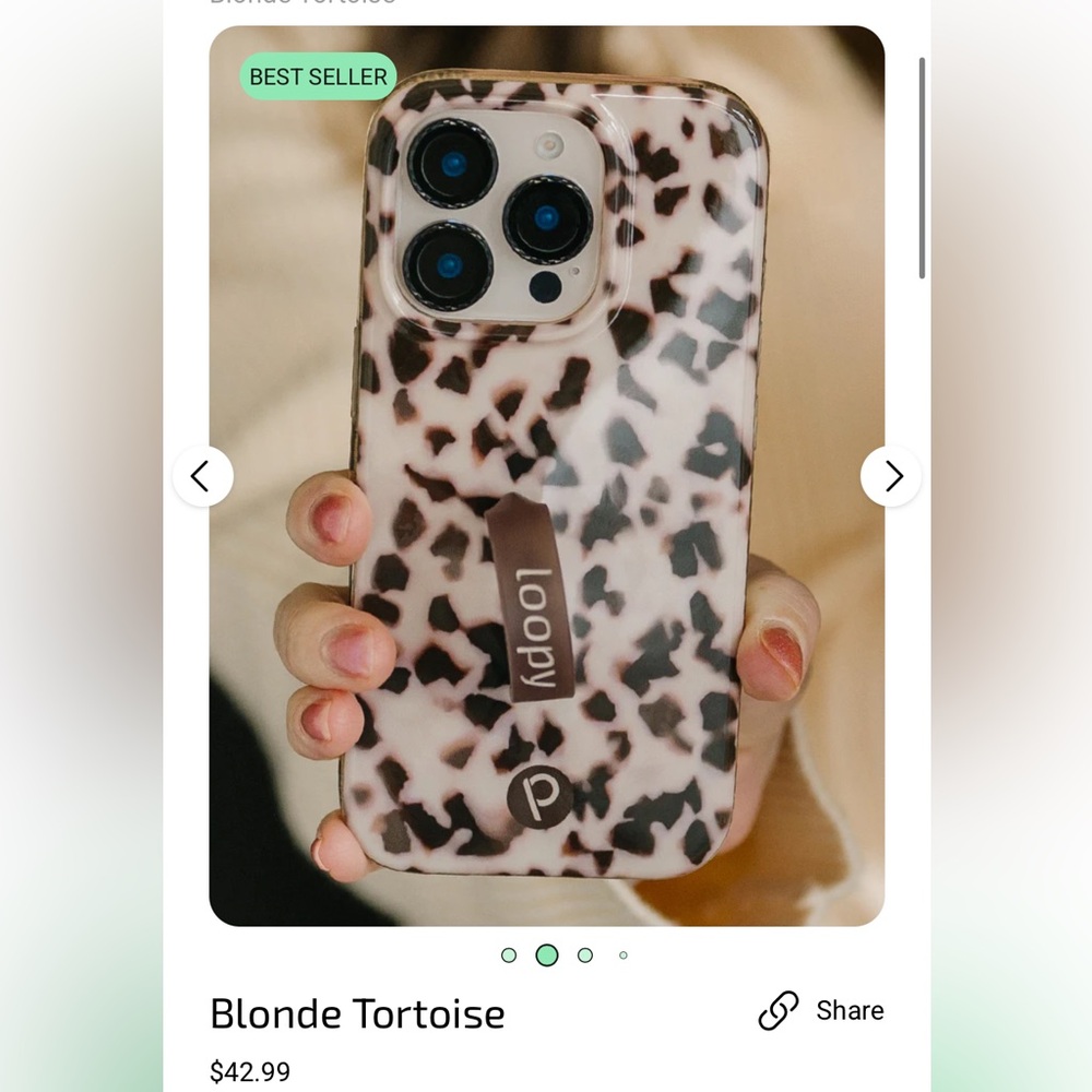 Loopy Case in Blonde Tortoise iPhone 16Pro *NEW*